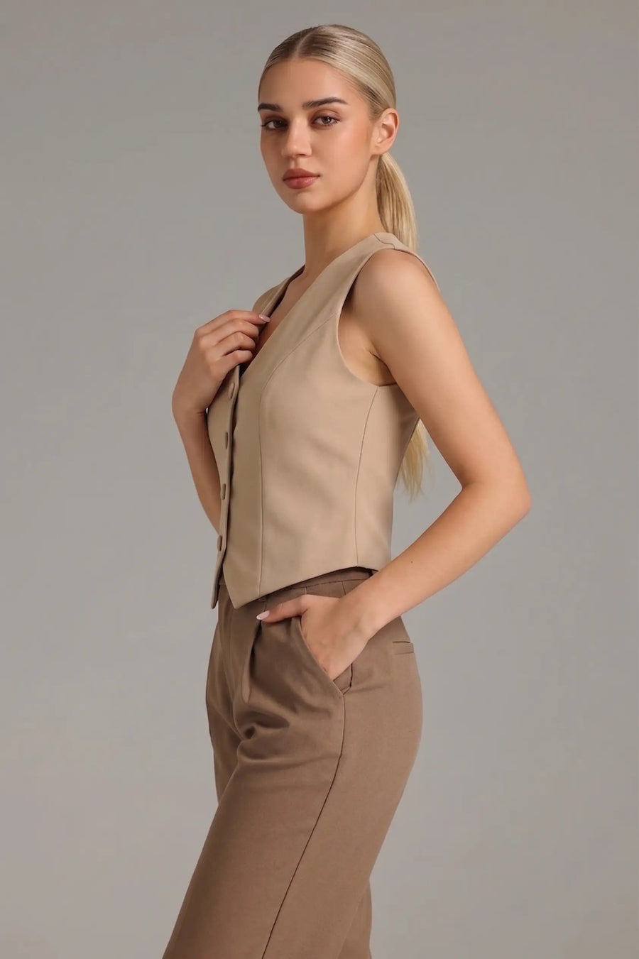 Colete de alfaiataria Feminina