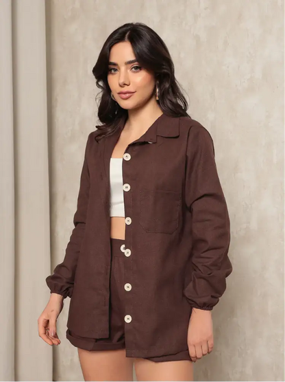 Conjunto Feminino 2 Peças Casual Chic
